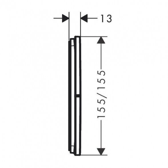 Termostatas HANSGROHE ShowerSelect Comfort E 3 funkcijų, 15573670 2