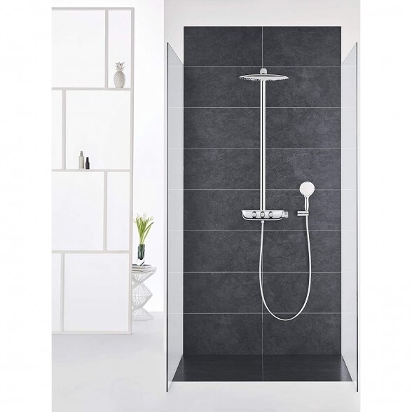 Termostatinė lietaus dušo sistema GORHE Rainshower SmartControl 360 Duo su rankiniu dušiuku Power&Soul, 115 26250000 9