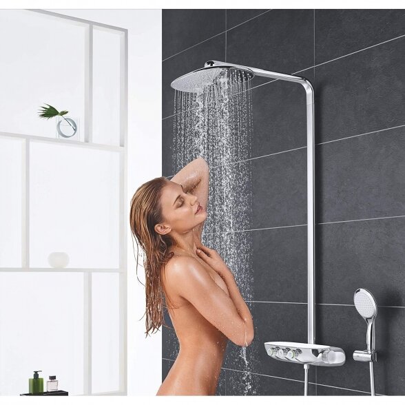 Termostatinė lietaus dušo sistema GORHE Rainshower SmartControl 360 Duo su rankiniu dušiuku Power&Soul, 115 26250000 10