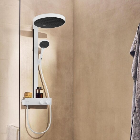 Termostatinė lietaus dušo sistema HANSGROHE Rainfinity 360 Showerpipes 1jet, 26853700  1