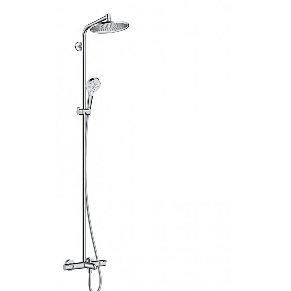 Termostatinė lietaus dušo sistema su snapu HANSGROHE Crometta S 240 1jet, 27320000