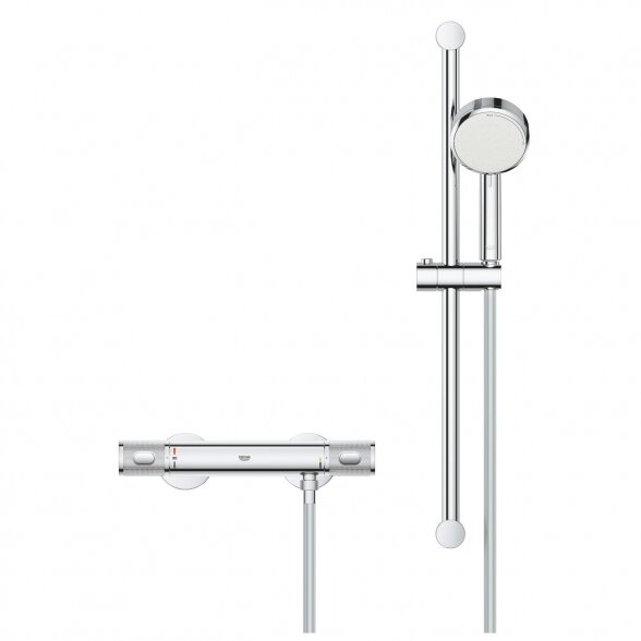 Termostatinis maišytuvas dušui su dušo stovu 62 cm GROHE Grohtherm 1000 Performance, 34834000 1