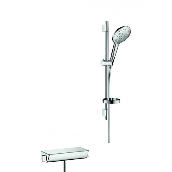 Termostatinis maišytuvas HANSGROHE Ecostat Select su 65 cm dušo stovu Raindance Select S, 27036000