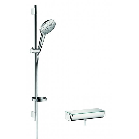 Termostatinis maišytuvas HANSGROHE Ecostat Select su 90 cm dušo stovu Raindance Select S, 27037000