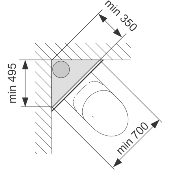 Tvirtinimo elementas skirtas TECEprofil modulių kampiniam tvirtinimui 1