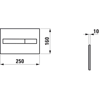 Vandens nuleidimo plokštelė LAUFEN LIS AW1, H8956610040001 1