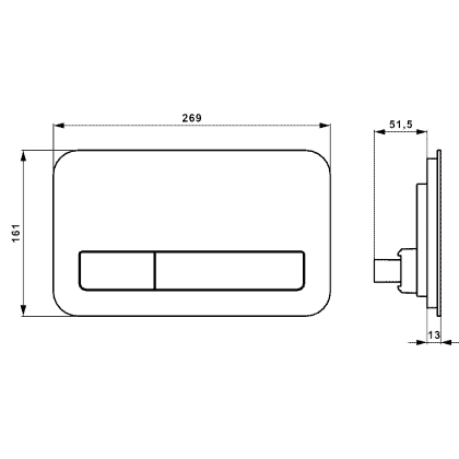 Vandens nuleidimo plokštelė VILLEROY & BOCH 200G su stiklu ir LED apšvietimu, 921843RB 6