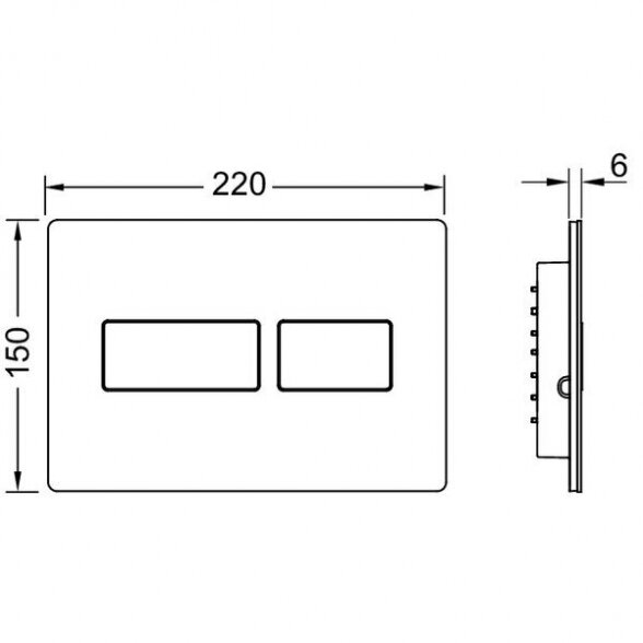 Vandens nuleidimo plokštelė TECEsolid, 9240416 1