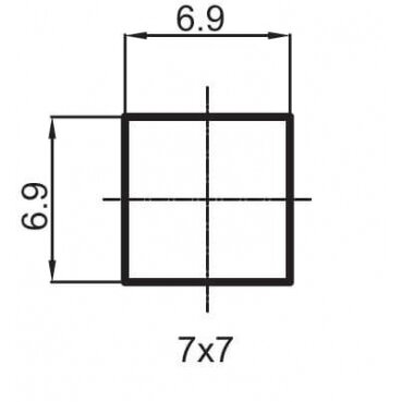 Ventilis maišytuvui RUBINETA, 1/2" (7x7), 664021 1