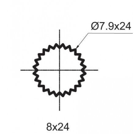 Ventilis maišytuvui RUBINETA, 3/8" (8x24), 664002 1